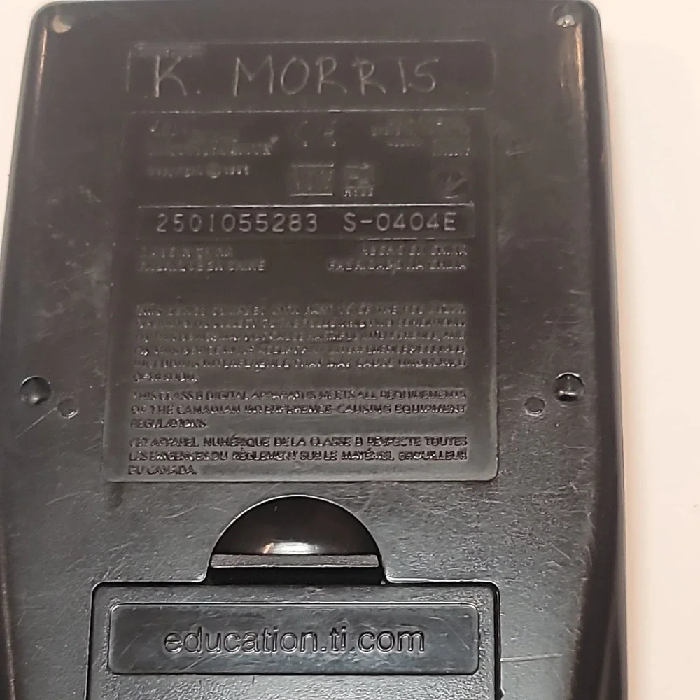 Texas Instruments TI-83 Plus Graphing Calculator Math Black Tested Working